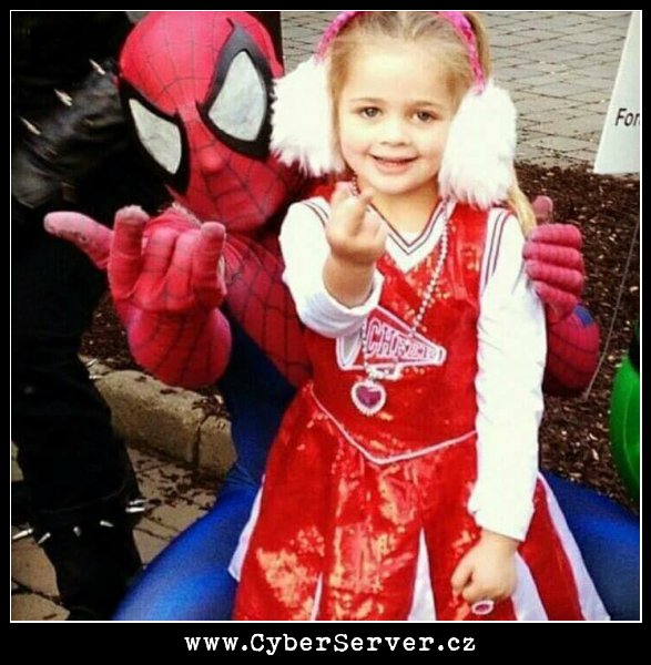 Spiderman a holčička