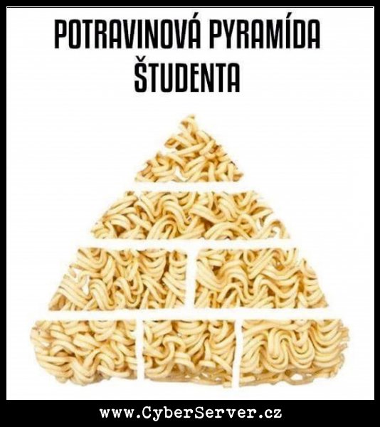Potravinová pyramida studenta